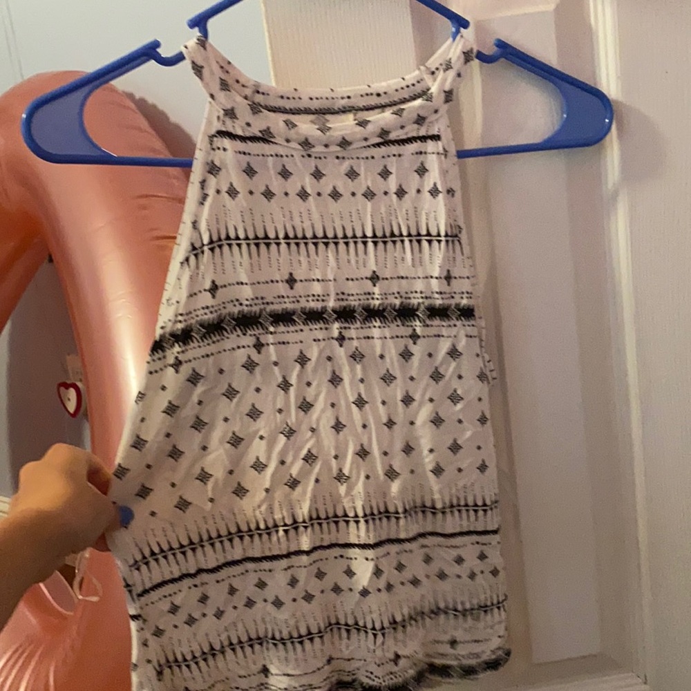 Medium white and black tank top